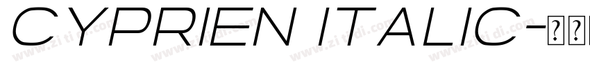 Cyprien Italic字体转换